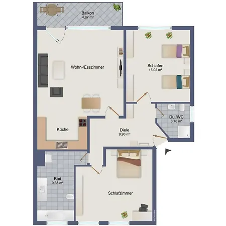 Pottapartments - 2 Bedroom - Ideal Fuer Familien Oder Geschaeftsreisende Apartament *